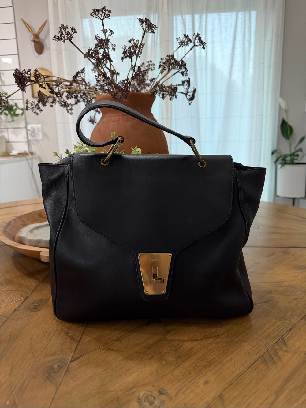 Gucci Leather black bag